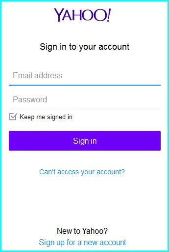 Yahoo Mail Login Yahoo Mail New Account Sign In Steps
