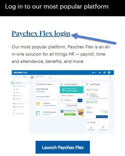 Paychex flex login