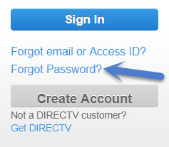 reset directtv login password