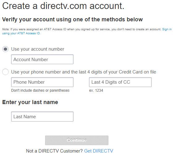 create att directv online